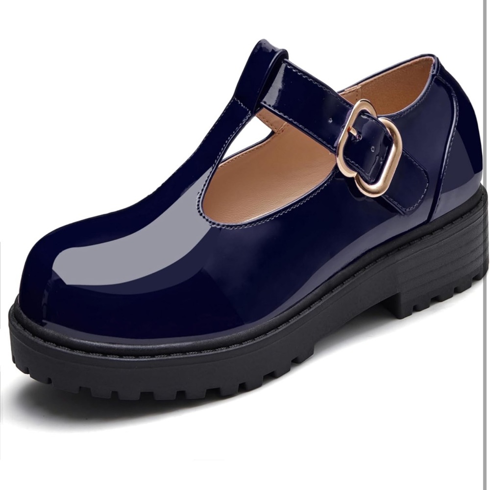 Girls Patent Leather Platform Mary Jane’s